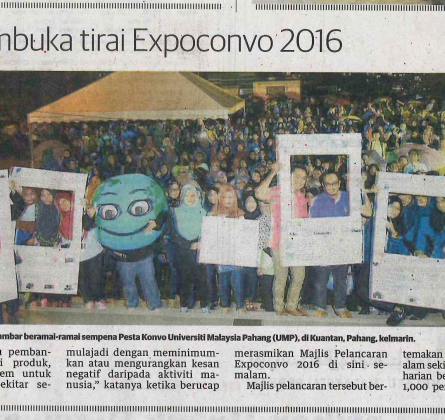Utusan Malaysia : Larian Earth Walk pembuka tirai Expoconvo 2016